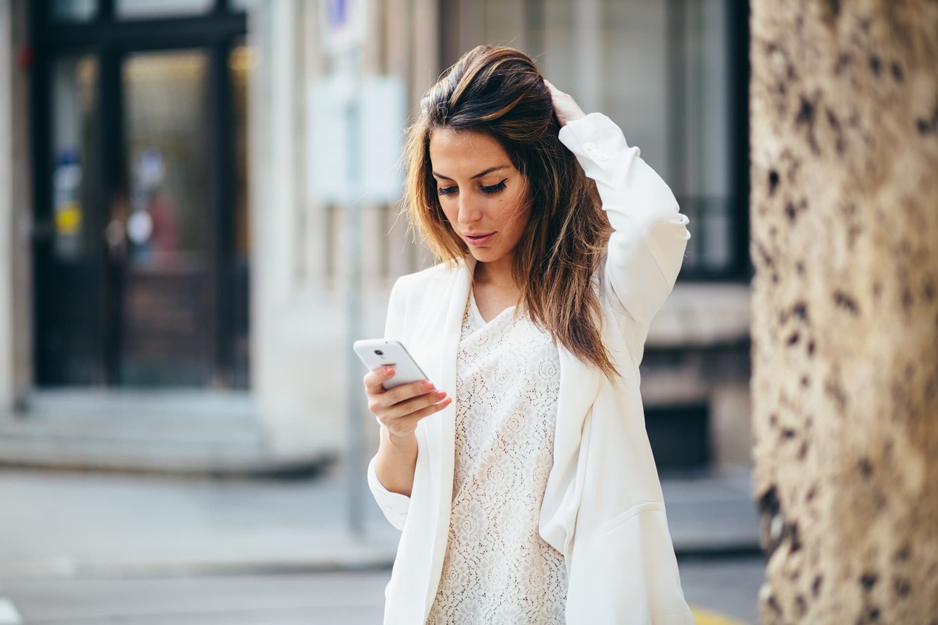 Consultant in white