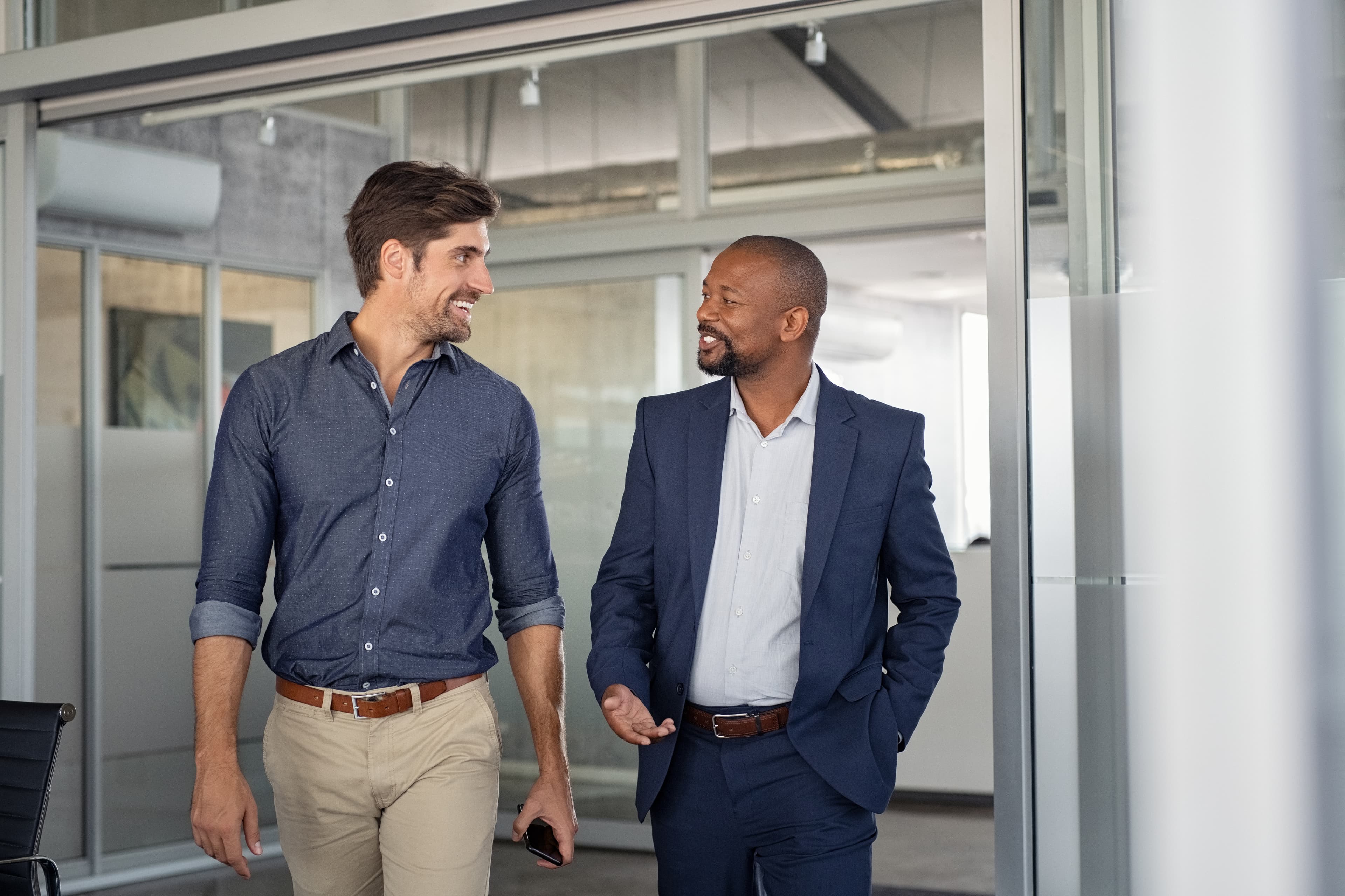 Colleagues in conversation